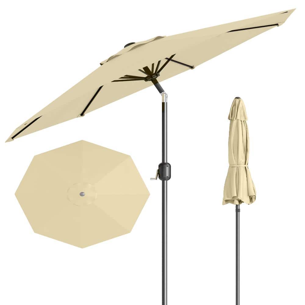 9ft. Patio Umbrella Outdoor Table Market Umbrella with Tilt, Crank, UV Protected, Waterproof, for Garden Backyard Pool price history on PriceWatchPro