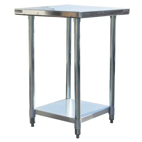 Sportsman 24 in. x 24 in. Stainless Steel Kitchen Utility Table