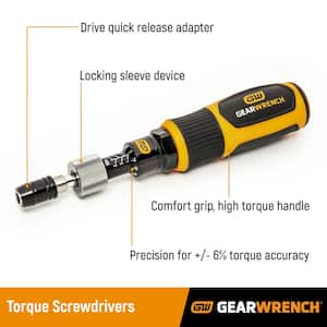 1/4 in. Drive Torque Screwdriver 1-6Nm