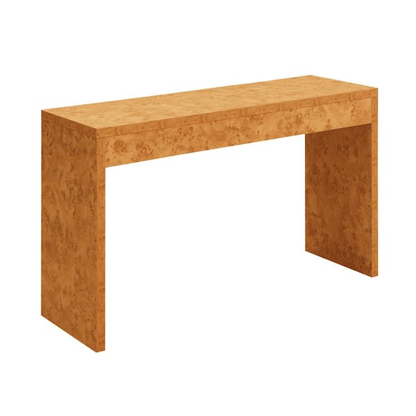 Convenience Concepts Northfield 48 in. Light Burl Rectangle Particle Board Entryway Hall Console Table/Desk