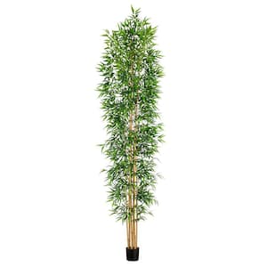 12 ft. Artificial Bamboo Tree with Real Bamboo Trunks