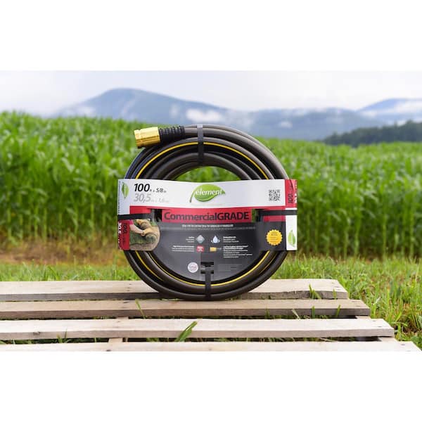 Element CommercialGrade 5/8 in. x 100 ft. Heavy Duty Contractor Water Hose  ELIH58100CC - The Home Depot