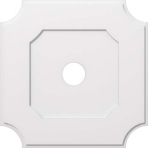1 in. P X 19 in. C X 32 in. OD X 5 in. ID Locke Architectural Grade PVC Contemporary Ceiling Medallion