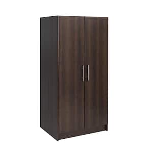 Wood Freestanding Garage Cabinet in Espresso (32 in. W x 65 in. H x 20 in. D)