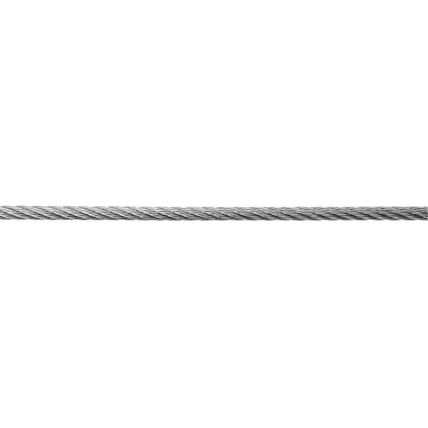 IAM Design 5/32 in. Dia (4 mm) x 15 ft. 316 Stainless Steel Wire Cable 7x7 Flexible Stranded Cable