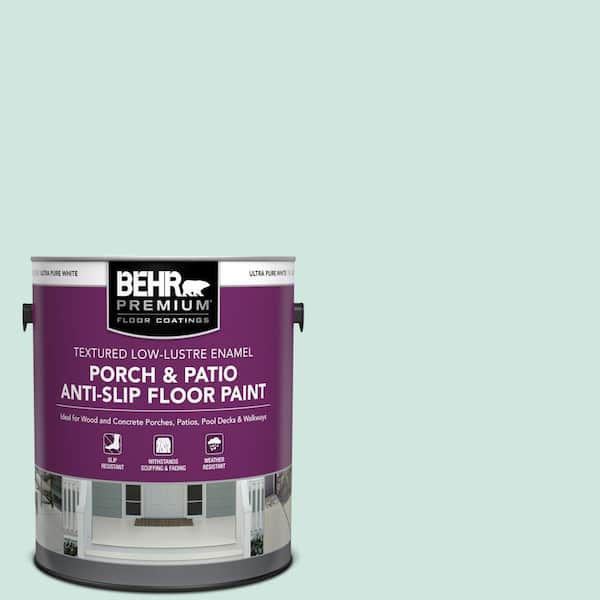 1 gal. #HDC-CT-26A Seaglass Textured Low-Lustre Enamel Interior/Exterior Porch and Patio Anti-Slip Floor Paint