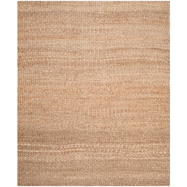 Natural Fiber Beige 9 ft. x 12 ft. Solid Area Rug