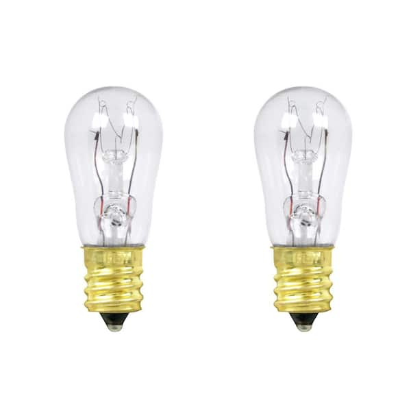 Feit Electric 6-Watt Soft White (2700K) S6 Candelabra E12 Base Dimmable Incandescent Light Bulb (2-Pack)