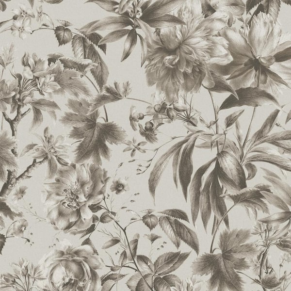 Arcane Garden Silver Wallpaper