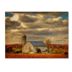 Family Farm IV by Lois Bryan Hidden Frame Country Wall Art 32 in. x 22 in.