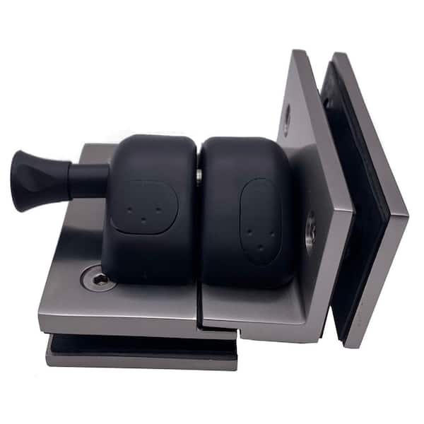 90° Stainless Steel Glass-to-Glass Magnetic Pool Gate Latch