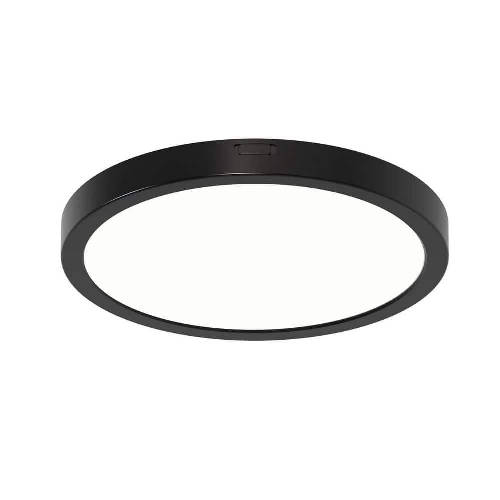 7in. 14-Watt Black Round New Ultra-Low Profile Integrated LED Flush Mount Light 2700K-5000K 5CCT Selectable price history on PriceWatchPro