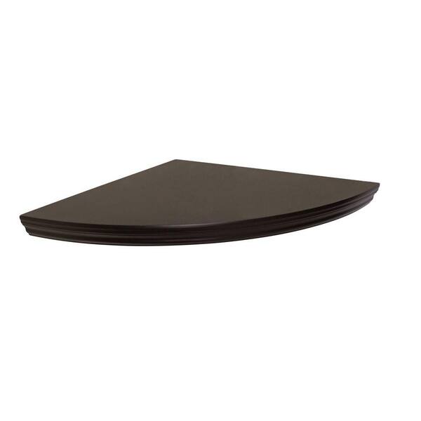 Lewis Hyman 11.8 in. W x 11. 8 in D x 1.3 in H Espresso MDF Profile Floating Corner Shelf