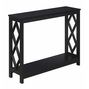 Diamond 31.75 in. Rectangle Black Wood Console Table