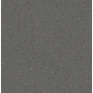 Callie Charcoal Grey Concrete Paper Non-Pasted Textured Wallpaper