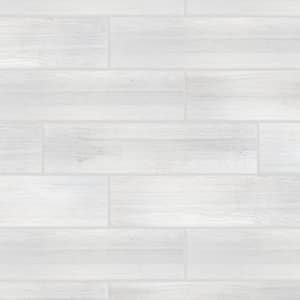 Llama White 8-1/2 in. x 35-1/2 in. Porcelain Floor and Wall Tile (12.78 sq. ft./Case)