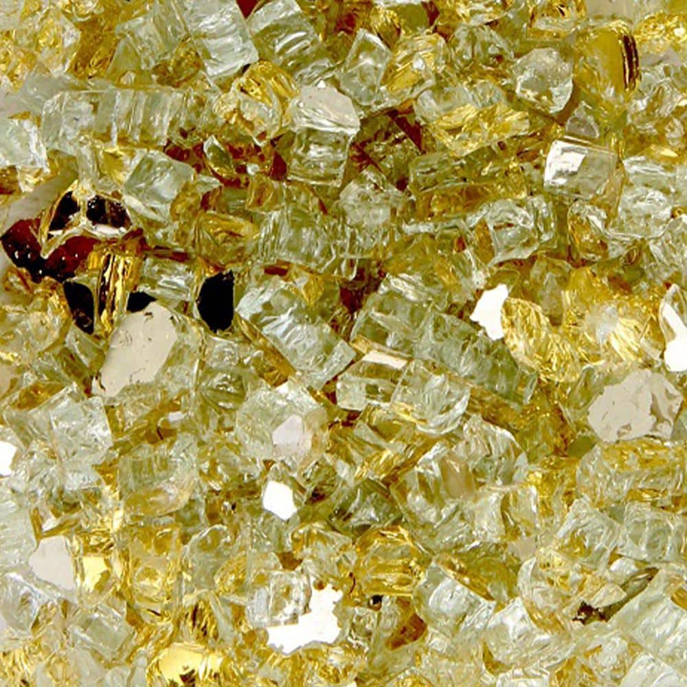 Copper Reflective Fire Glass for Fire Pits, 20 lbs