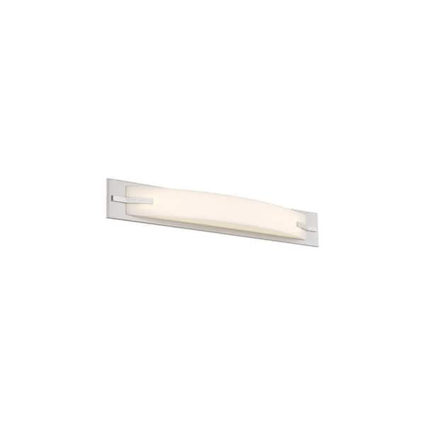 SATCO 26-Watt Brushed Nickel Integrated LED Bath Light