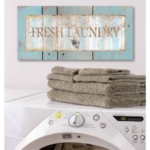 12 in. x 24 in. "Laundry Room II" Canvas Printed Wall Art