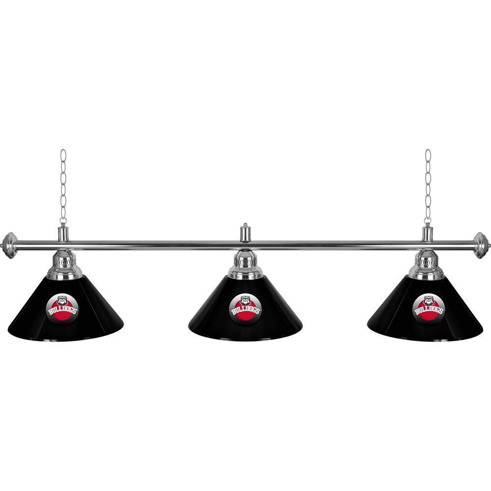 University of Georgia Honeycomb 3-Light Black Billiard Light GA14HC-HD ...