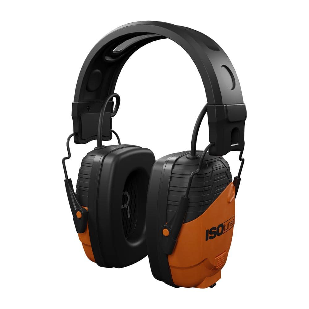 ISOtunes Bluetooth Earmuff Hearing Protector, 24 dB Noise Reduction Compliant Ear Work Headphones IT-30 - The Home Depot