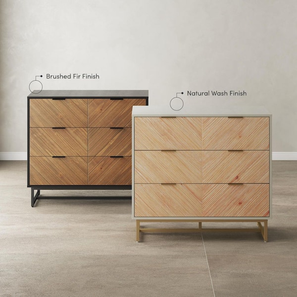 danae modern wood and metal l-leg dresser reviews Danae Dresser