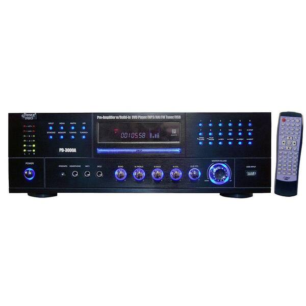 Pyle 3000 Watt AM-FM Receiver with Built-In DVD/MP3/USB