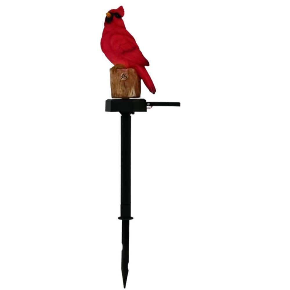 5 x 2.75 x 17 in. Resin Cardinal Figurine Solar Light Outdoor Stake for  Patio Yard Art Lawn Ornaments price history on PriceWatchPro