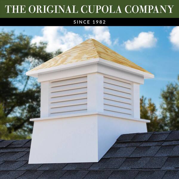 Kent 30 in. x 40 in. Vinyl Cupola with Wood Roof