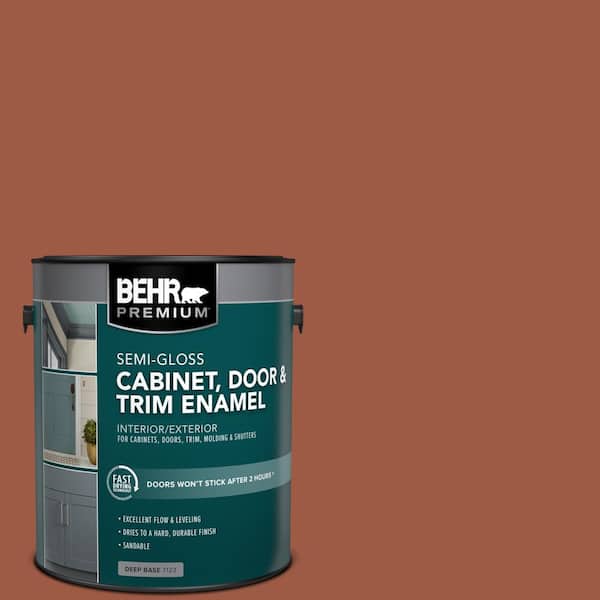 1 gal. #PFC-15 Santa Fe Semi-Gloss Enamel Interior/Exterior Cabinet, Door & Trim Paint