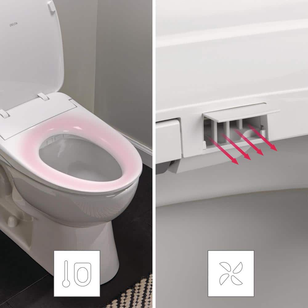 Refresh Ultimate White Elongated Electric Bidet Toilet Seat