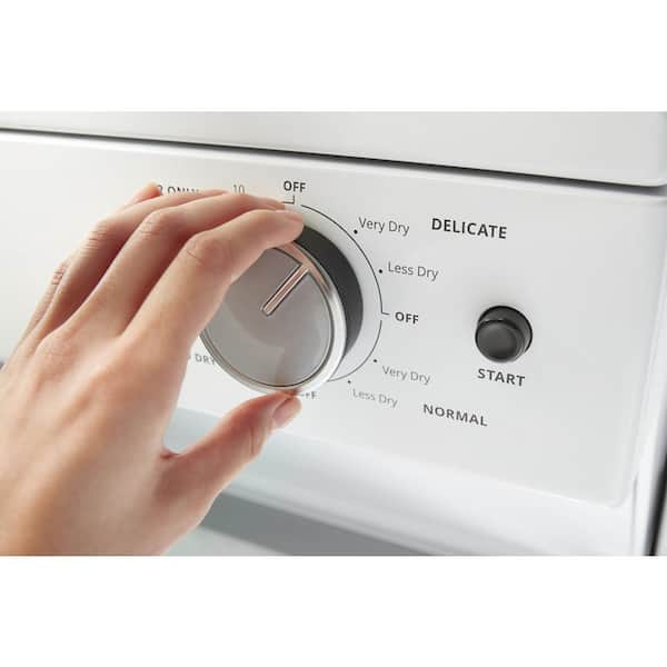 Whirlpool - 1.6 cu.ft Electric Stacked Laundry Center 6 Wash cycles and AutoDry