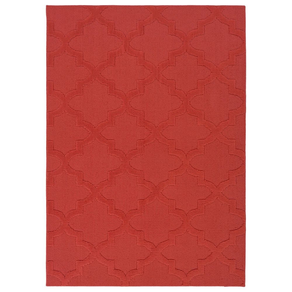 Quatro Chili Red 9 ft. x 12 ft. Area Rug price history on PriceWatchPro