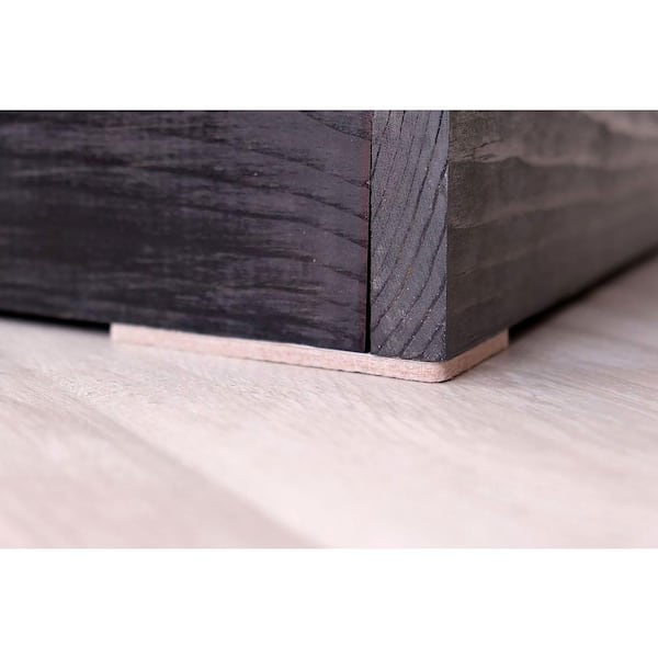 METALLIXITY Square Felt Furniture Pads - 12 Pack Self-Adhesive Floor Protectors For Chairs, Tables & Cabinets