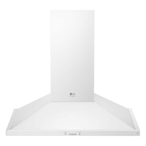 LG STUDIO 36 in. SMART Wall Mount Range Hood in Essence White with 600 CFM
