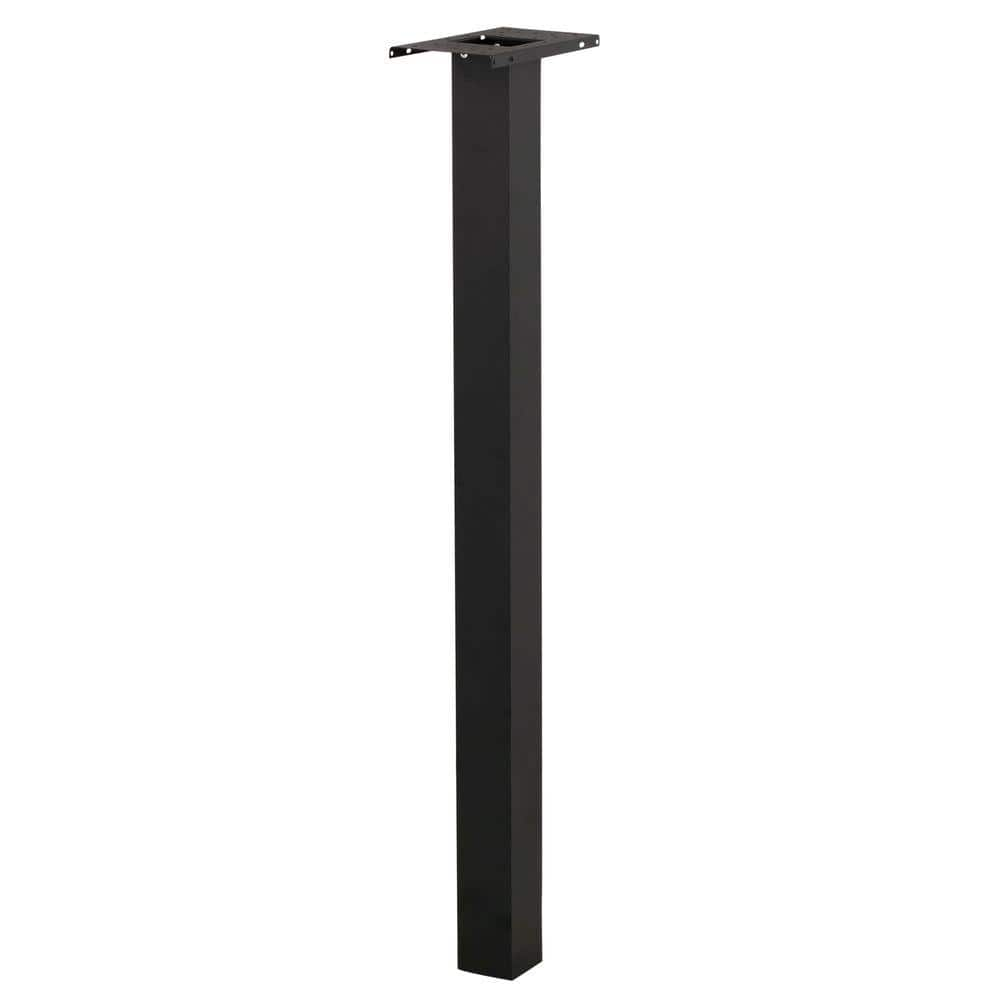 Architectural Mailboxes Brighton Aluminum  Top Mount  Mailbox Post  Black  BP000BAM