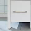 Vanity Art Brescia 36 in. W x 18 in. D x 36 in. H Bathroom Vanity in White with Single Basin Vanity Top in White Ceramic and Mirror VA3036-W