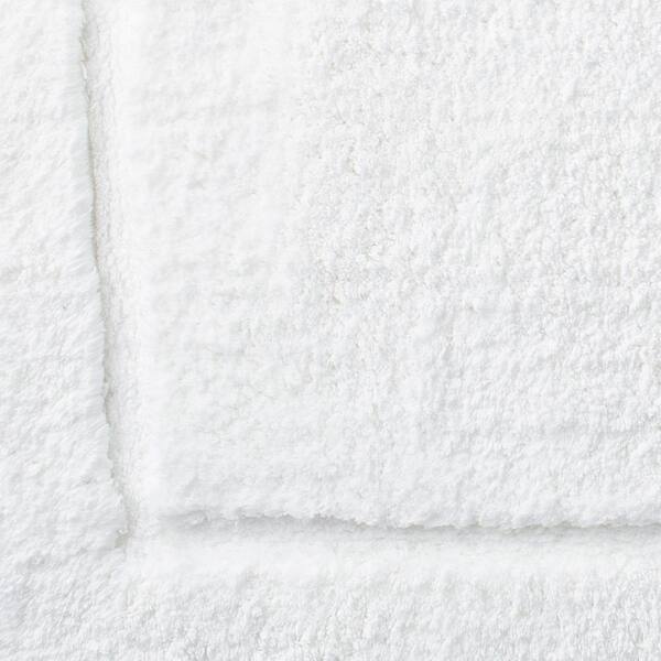 Bath Rug - White, Size 24 in. Square, Cotton | The Company Store