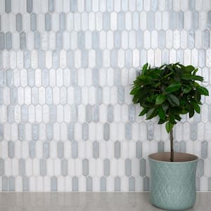 Pixie Cloud Hand Crafted 9.82 in. x 11.52 in. Glossy Glass Mosaic Wall Tile (7.9 sq. ft./Case)