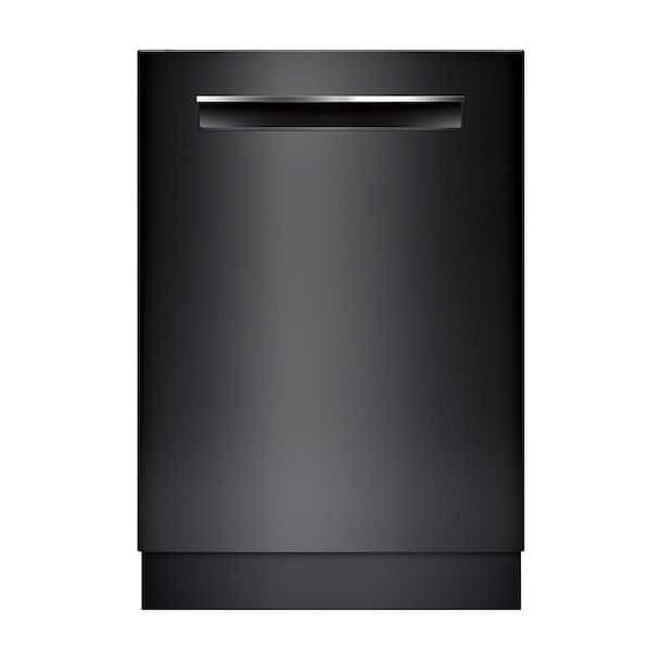 Bosch 500 Series 24 in. Black Top Control Tall Tub Pocket Handle Dishwasher with Stainless Steel Tub, AutoAir, 44dBA