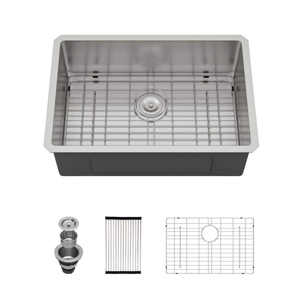 u__ 　no1 LORDEAR 27 in.Single Bowl 16-Gague T304 Stainless Steel Undermount