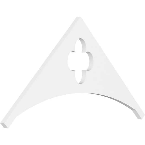 Ekena Millwork 1 in. x 36 in. x 18 in. (12/12) Pitch Turner Gable Pediment Architectural Grade PVC Moulding