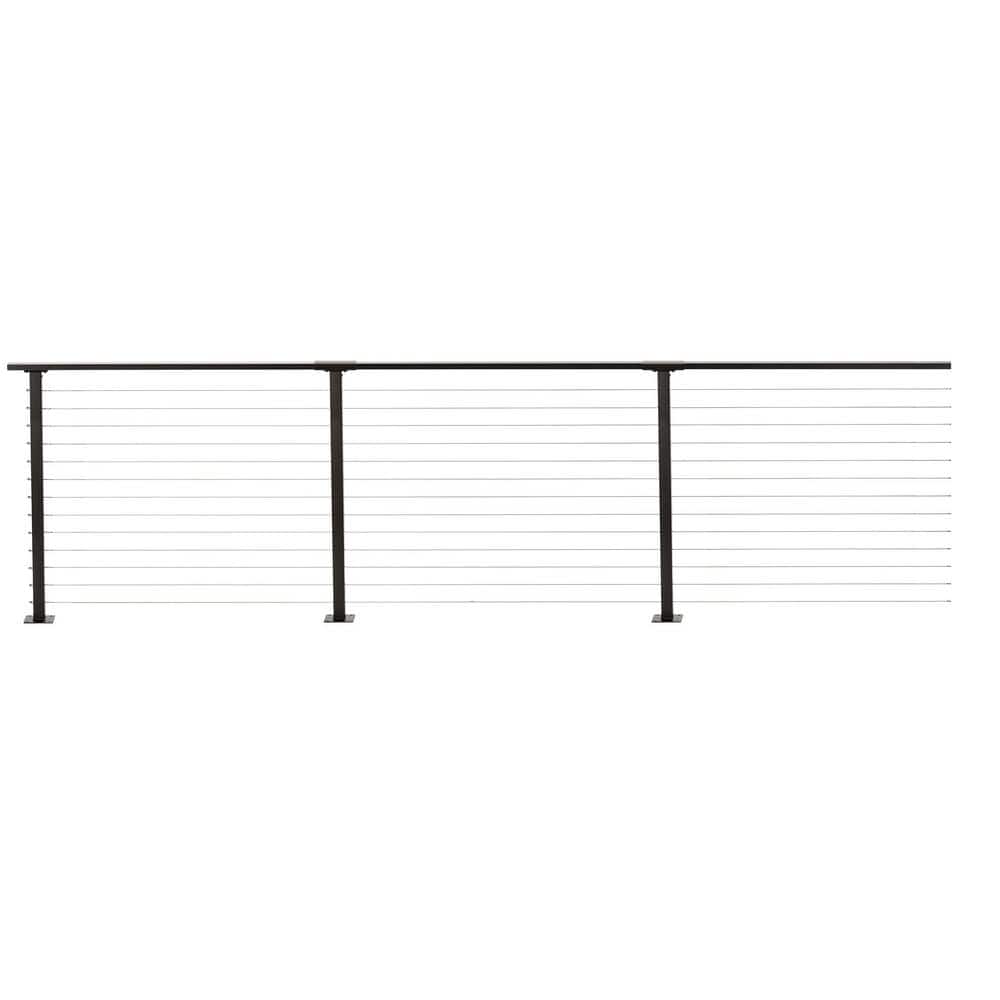 Reviews for CityPost 68 ft. x 42 in. Bronze Deck Cable Railing, Base