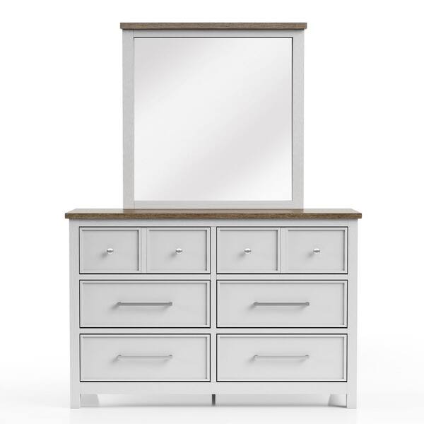 ★★Adairs★★ Atlanta White Black IF1963 Cadmori Black And White Dresser with Mirror From Ashley