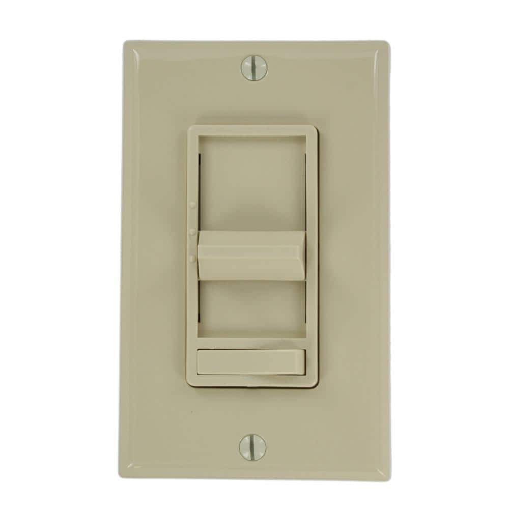 Leviton 1.5 Amp Decora SureSlide 3-Way Slide Step Fan Speed Control, Ivory