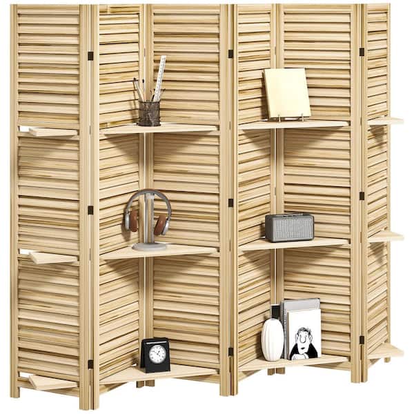 6 Panel Folding Room Divider Screen Privacy Screen Freestanding