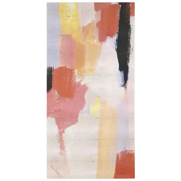 Empire Art Direct "Vibrant Harmony I" Lively Abstract Rendered on Gold Metallic Shagreen Wrapped Canvas Unframed Wall Art 48 in. x 24 in.