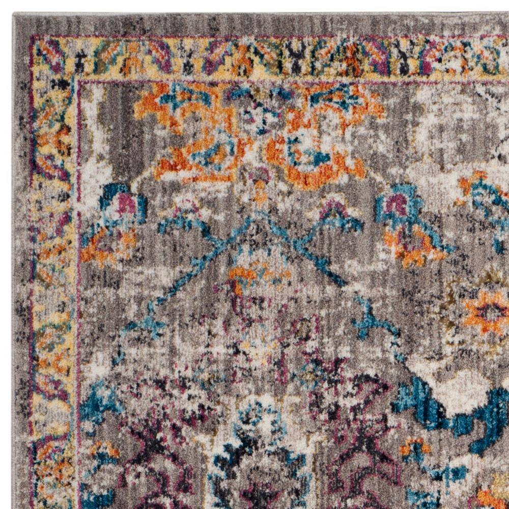 Modern Elegance Gray 8' x 10' Easy Care Synthetic Area Rug