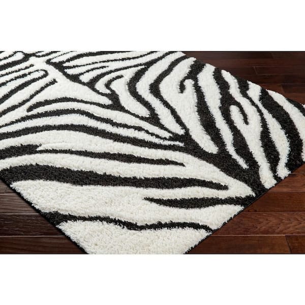 Nomadic Black/White Animal Print 5 ft. x 7 ft. Indoor Area Rug
