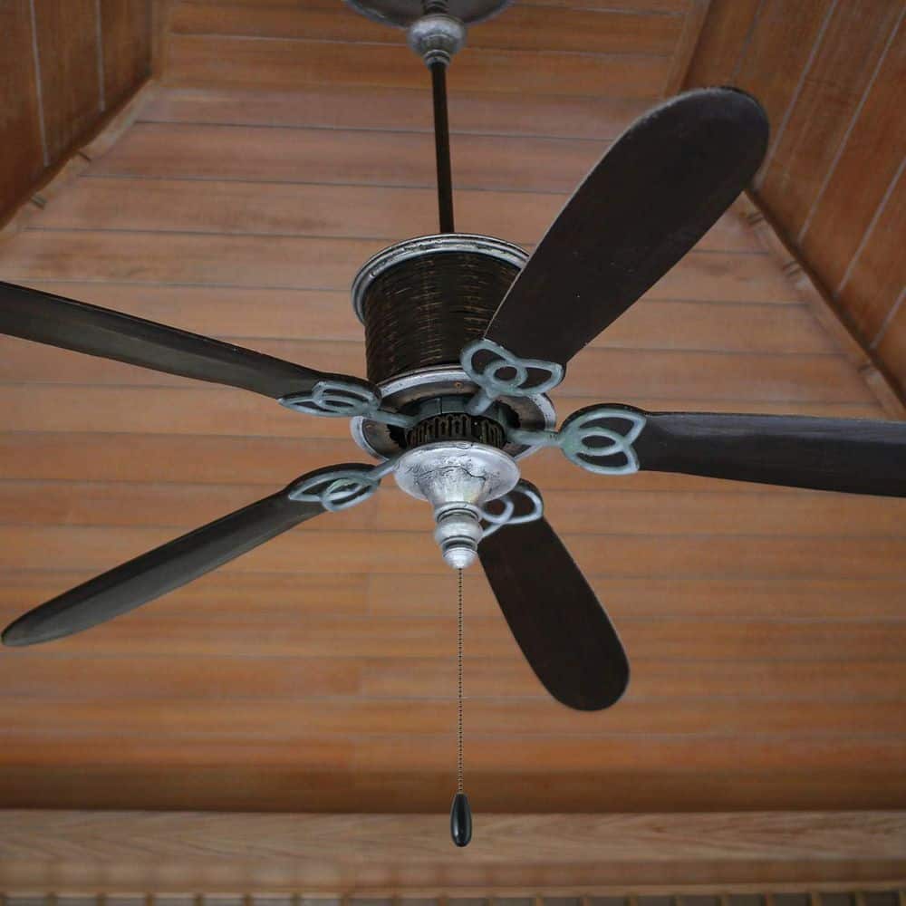 phyfalip 8 Pieces 13.8 in. Walnut Wooden Ceiling Fan Pull Chains with ...